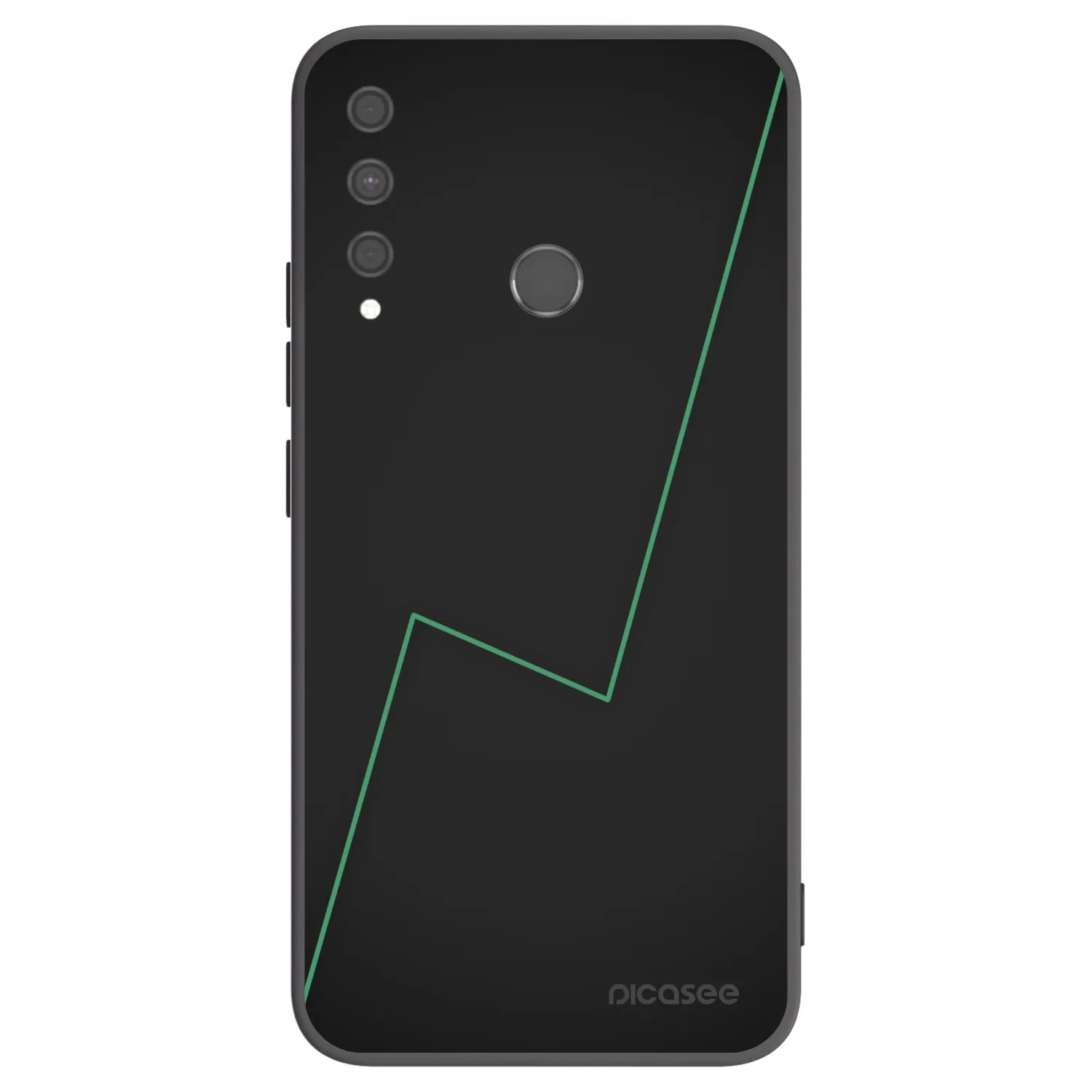 Picasee Μαύρη θήκη σιλικόνης για Huawei P40 Lite E - Consistency