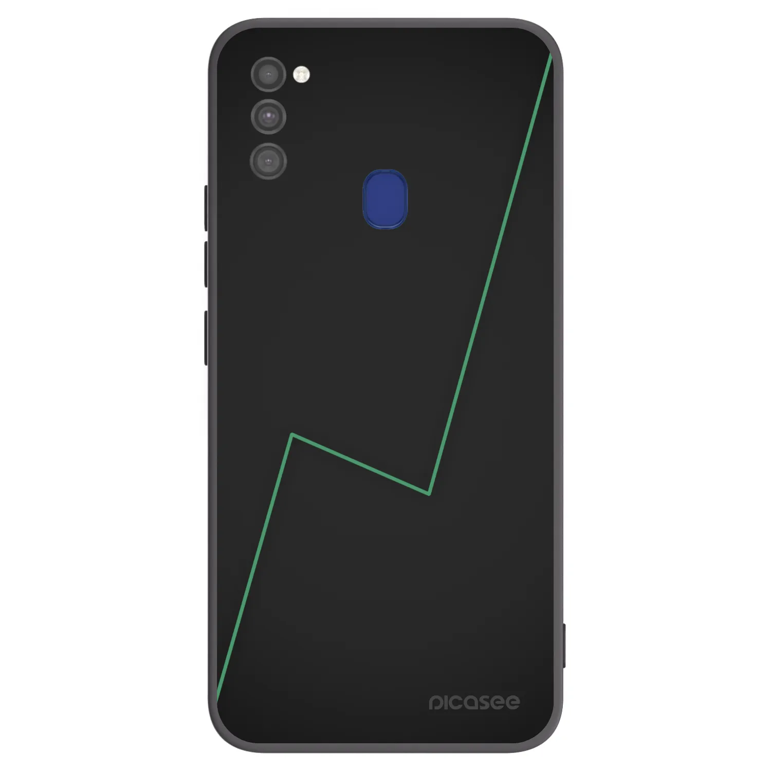 Picasee Μαύρη θήκη σιλικόνης για Samsung Galaxy M21 M215F - Consistency