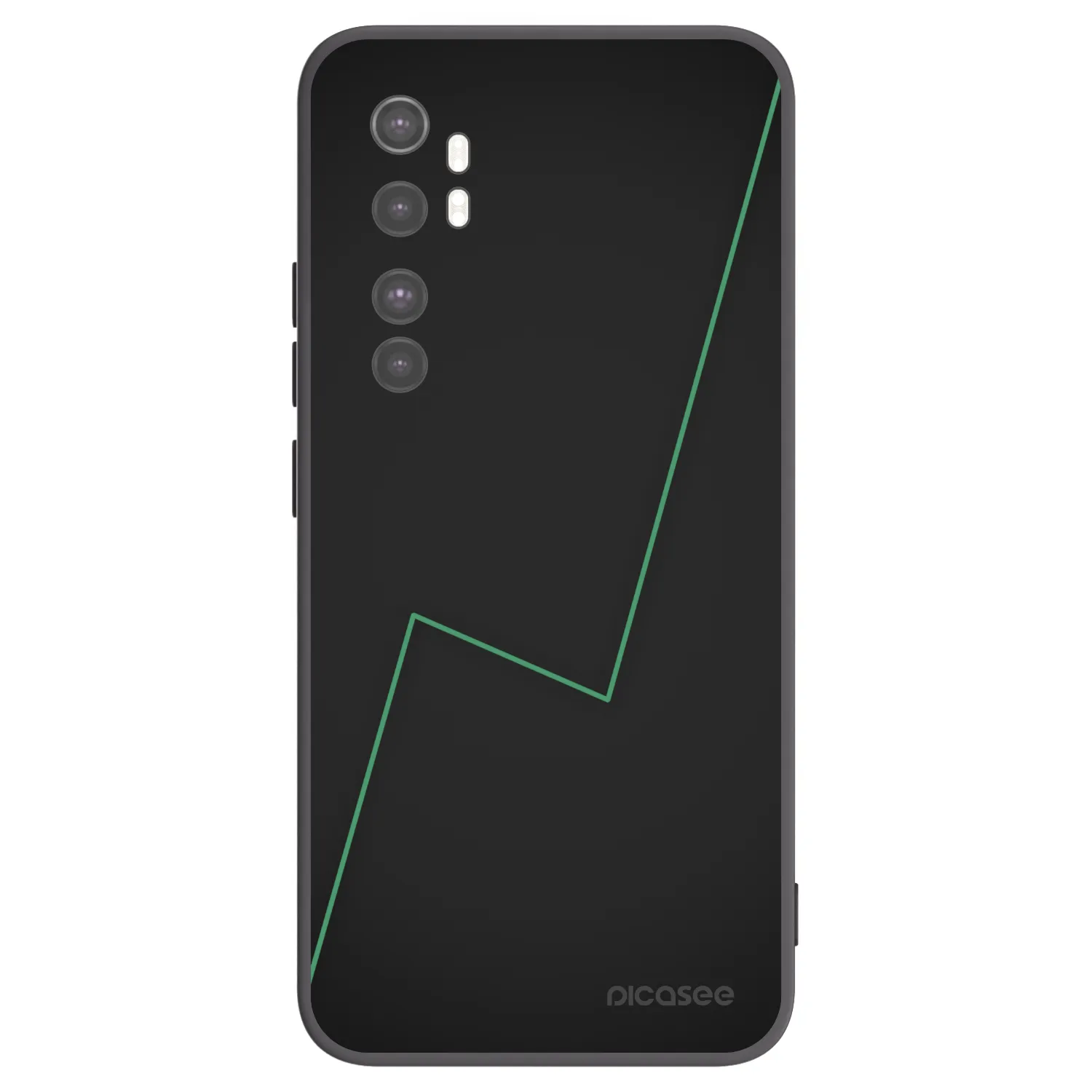 Picasee Μαύρη θήκη σιλικόνης για Xiaomi Mi Note 10 Lite - Consistency