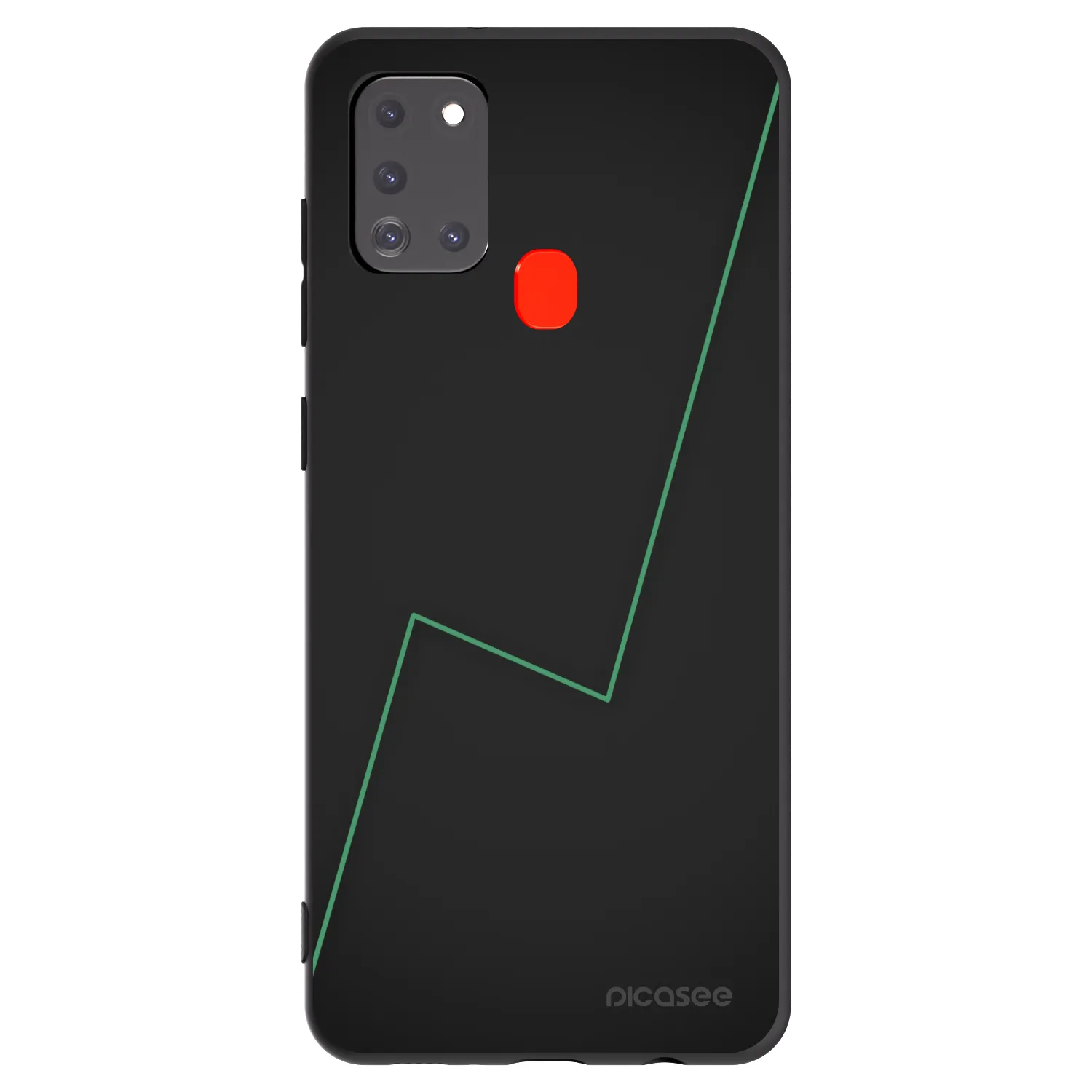 Picasee Μαύρη θήκη σιλικόνης για Samsung Galaxy A21s - Consistency