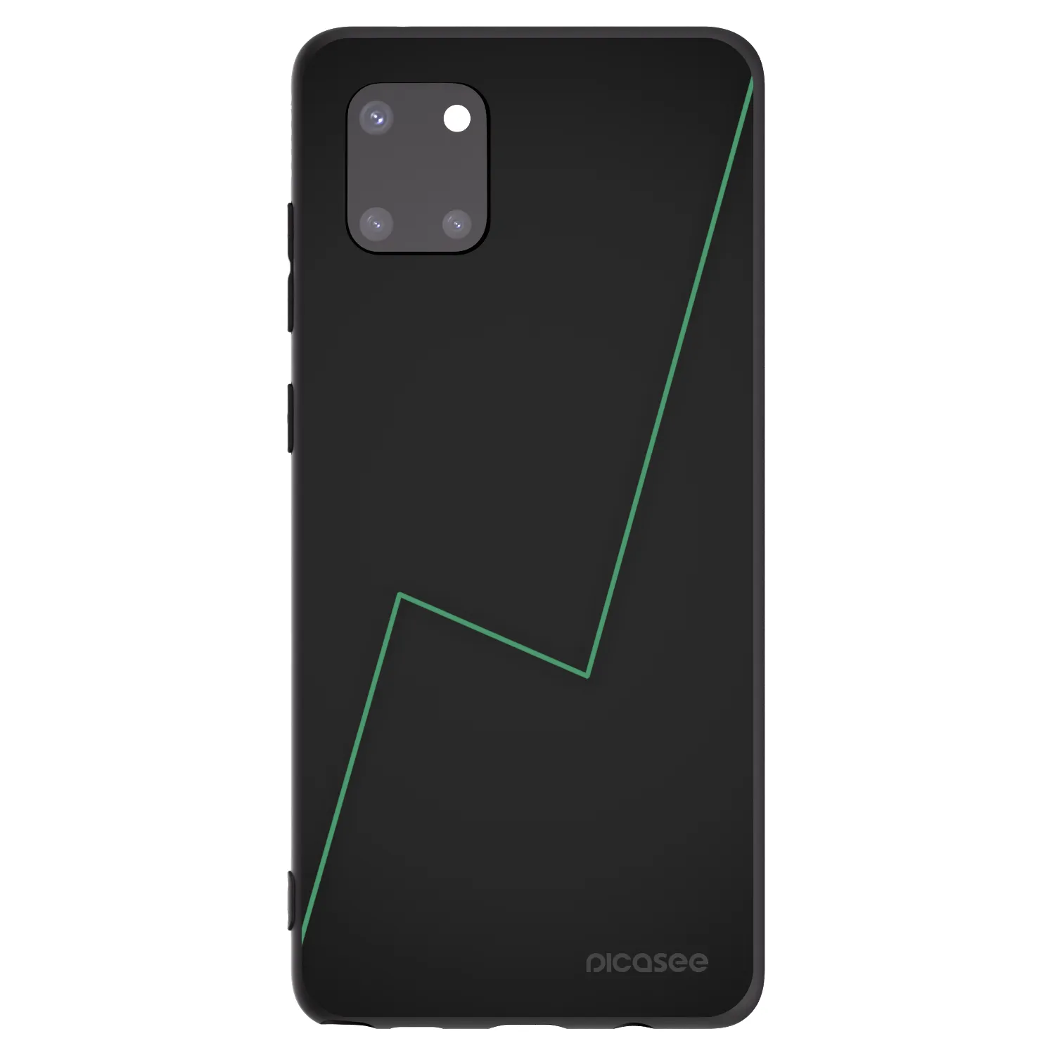 Picasee Μαύρη θήκη σιλικόνης για Samsung Galaxy Note 10 Lite N770F - Consistency