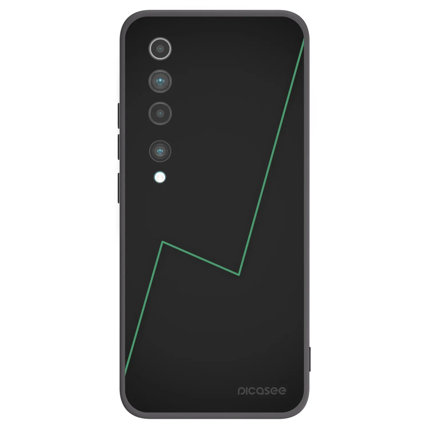 Picasee Μαύρη θήκη σιλικόνης για Xiaomi Mi 10 - Consistency