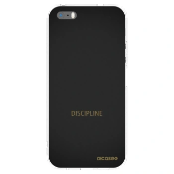 Picasee διαφανής θήκη σιλικόνης Apple iPhone 5/5S/SE - Discipline