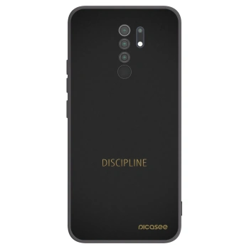 Picasee Μαύρη θήκη σιλικόνης για Xiaomi Redmi 9 - Discipline