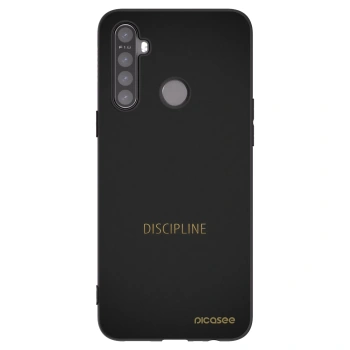 Picasee Μαύρη θήκη σιλικόνης για Realme 5 - Discipline
