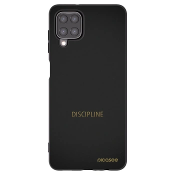 Picasee Μαύρη θήκη σιλικόνης για Samsung Galaxy A12 A125F - Discipline