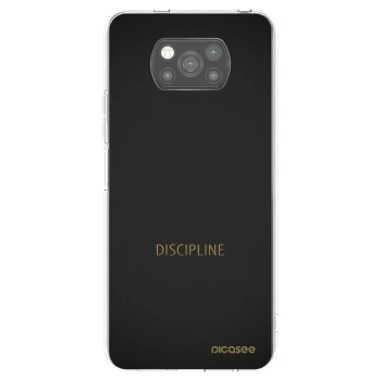 Picasee Μαύρη θήκη σιλικόνης για Xiaomi Poco X3 Pro - Discipline