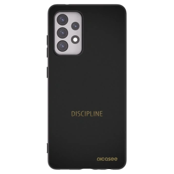 Picasee Μαύρη θήκη σιλικόνης για Samsung Galaxy A52s 5G A528B - Discipline