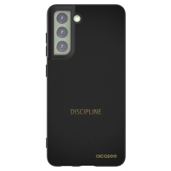 Picasee Μαύρη θήκη σιλικόνης για Samsung Galaxy S21 FE 5G - Discipline