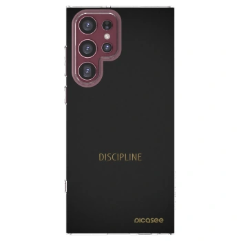 Picasee διαφανής θήκη σιλικόνης Samsung Galaxy S22 Ultra 5G - Discipline
