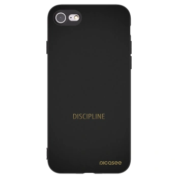 Picasee Μαύρη θήκη σιλικόνης για Apple iPhone SE 2022 - Discipline