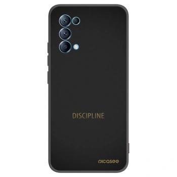Picasee Μαύρη θήκη σιλικόνης για OPPO A16s - Discipline