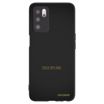 Picasee Μαύρη θήκη σιλικόνης για OPPO A16s - Discipline