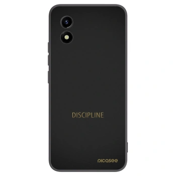 Picasee Μαύρη θήκη σιλικόνης για Vivo Y01 - Discipline