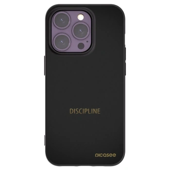 Picasee Μαύρη θήκη σιλικόνης για Apple iPhone 14 Pro - Discipline