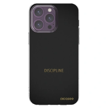 Picasee διαφανής θήκη σιλικόνης Apple iPhone 14 Pro Max - Discipline