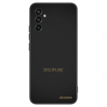 Picasee Μαύρη θήκη σιλικόνης για Samsung Galaxy M13 M135F - Discipline
