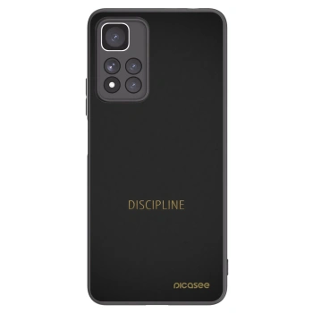 Picasee Μαύρη θήκη σιλικόνης για Xiaomi Redmi Note 11 Pro+ 5G - Discipline