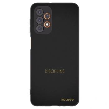 Picasee Μαύρη θήκη σιλικόνης για Samsung Galaxy A23 A235F 4G - Discipline
