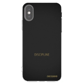 Picasee διαφανής θήκη σιλικόνης Apple iPhone X/XS - Discipline