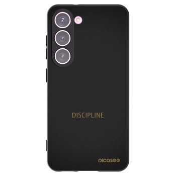 Picasee Μαύρη θήκη σιλικόνης για Samsung Galaxy S23 5G - Discipline
