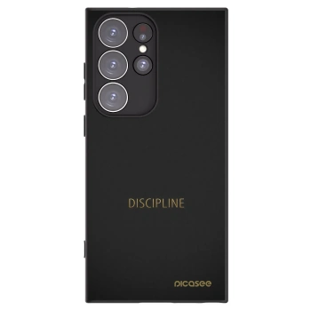 Picasee Μαύρη θήκη σιλικόνης για Samsung Galaxy S23 Ultra 5G - Discipline