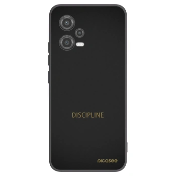 Picasee Μαύρη θήκη σιλικόνης για Xiaomi Poco X5 - Discipline