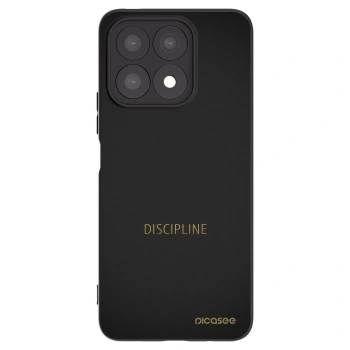 Picasee Μαύρη θήκη σιλικόνης για Honor X8a - Discipline