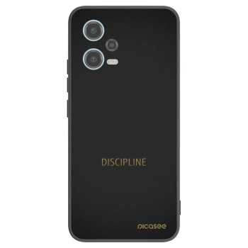 Picasee Μαύρη θήκη σιλικόνης για Xiaomi Redmi Note 12 5G - Discipline