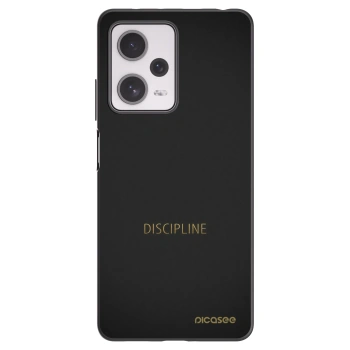 Picasee Μαύρη θήκη σιλικόνης για Xiaomi Redmi Note 12 Pro+ 5G - Discipline