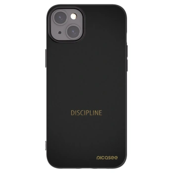 Picasee Μαύρη θήκη σιλικόνης για Apple iPhone 15 Plus - Discipline