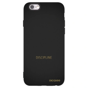 Picasee Μαύρη θήκη σιλικόνης για Apple iPhone 6/6S - Discipline