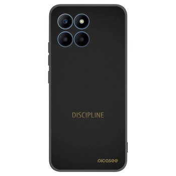 Picasee Μαύρη θήκη σιλικόνης για Honor 70 Lite - Discipline