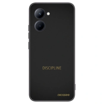 Picasee Μαύρη θήκη σιλικόνης για Realme C33 (2023) - Discipline