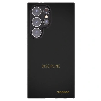 Picasee Μαύρη θήκη σιλικόνης για Samsung Galaxy S24 Ultra S928B 5G - Discipline