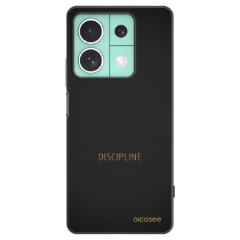 Picasee Μαύρη θήκη σιλικόνης για Xiaomi Redmi Note 13 5G - Discipline