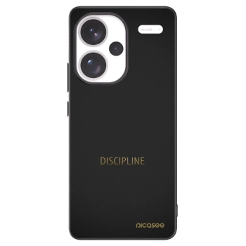 Picasee Μαύρη θήκη σιλικόνης για Xiaomi Redmi Note 13 Pro+ 5G - Discipline