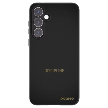 Picasee Μαύρη θήκη σιλικόνης για Samsung Galaxy A55 5G A556B - Discipline