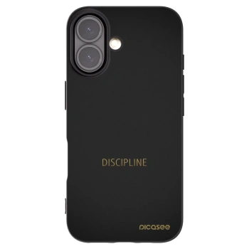 Picasee Μαύρη θήκη σιλικόνης για Apple iPhone 16 - Discipline