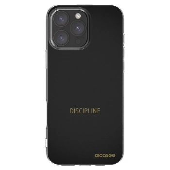 Picasee διαφανής θήκη σιλικόνης Apple iPhone 16 Pro Max - Discipline