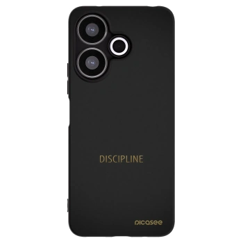Picasee Μαύρη θήκη σιλικόνης για Xiaomi Redmi 13 4G - Discipline