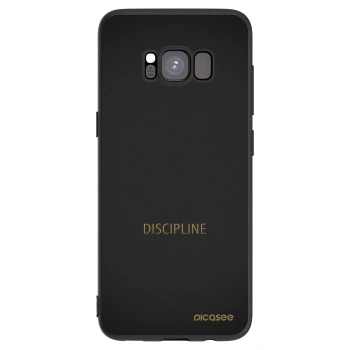 Picasee Μαύρη θήκη σιλικόνης για Samsung Galaxy S8 G950F - Discipline