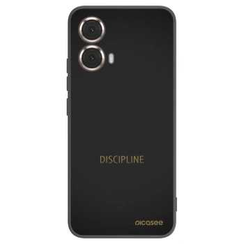 Picasee Μαύρη θήκη σιλικόνης για Motorola Moto G85 - Discipline