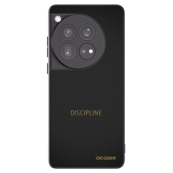 Picasee Μαύρη θήκη σιλικόνης για OnePlus 12 5G - Discipline