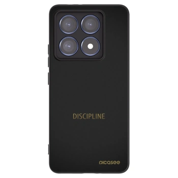 Picasee Μαύρη θήκη σιλικόνης για Xiaomi 14T Pro - Discipline