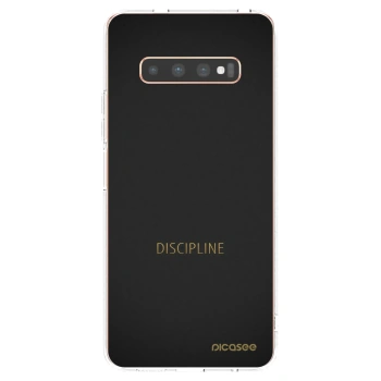 Picasee διαφανής θήκη σιλικόνης Samsung Galaxy S10 Plus G975 - Discipline