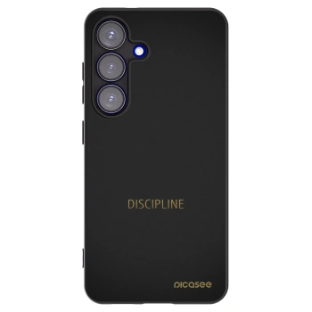 Picasee Μαύρη θήκη σιλικόνης για Samsung Galaxy S25 5G - Discipline