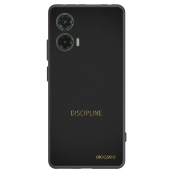 Picasee Μαύρη θήκη σιλικόνης για Motorola Moto G35 5G - Discipline