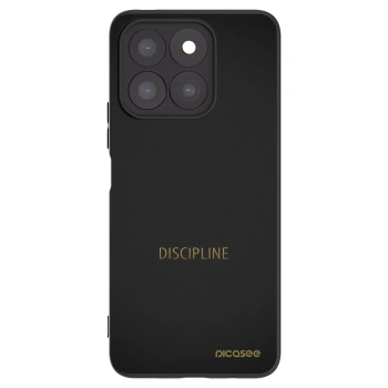 Picasee Μαύρη θήκη σιλικόνης για Honor X8c - Discipline