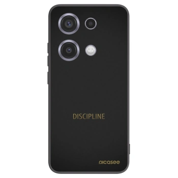 Picasee Μαύρη θήκη σιλικόνης για Xiaomi Redmi Note 14S - Discipline